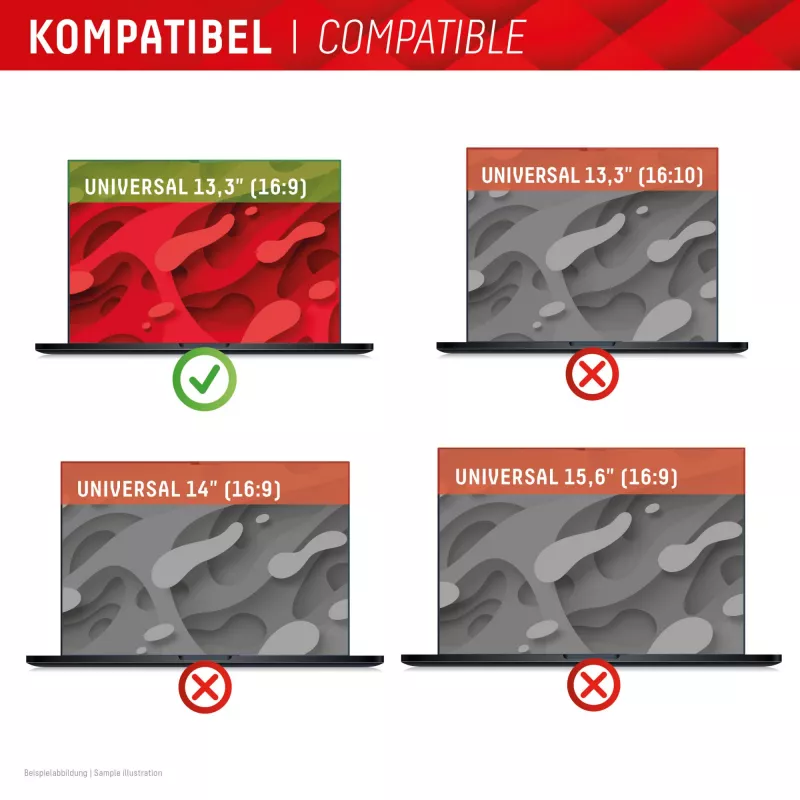 Displex PRIVACY SAFE eemaldatav 2-suunaline privaatsusfilter sülearvutile/sülearvutile (raamita) 13,3'' (16:9)