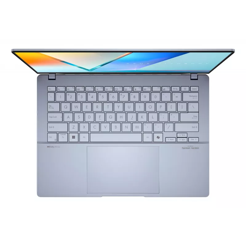 ASUS Vivobook S14 OLED S5406SA-QD229W Copilot+ PC Intel Core Ultra 7 256V Sülearvuti 35,6 cm (14 tolli) WUXGA 16 GB LPDDR5x-SDRAM 1 TB SSD Wi-Fi 7 (802.11be) Windows 11 Home Saksa Sinine