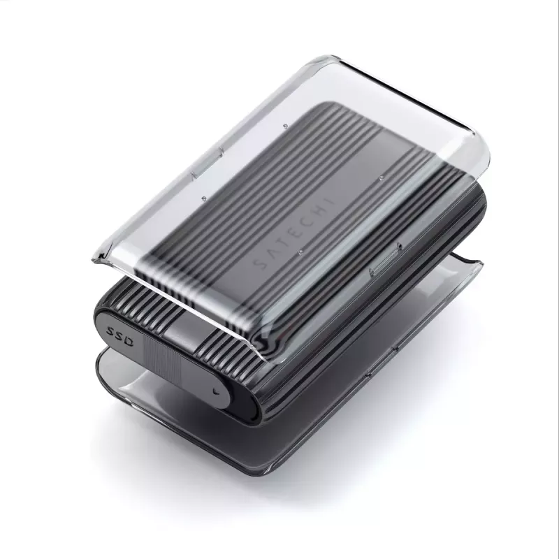 SSD-korpus Satechi USB4 NVMe SSD Pro 4 TB 40 Gbit/s Hall Läbipaistev