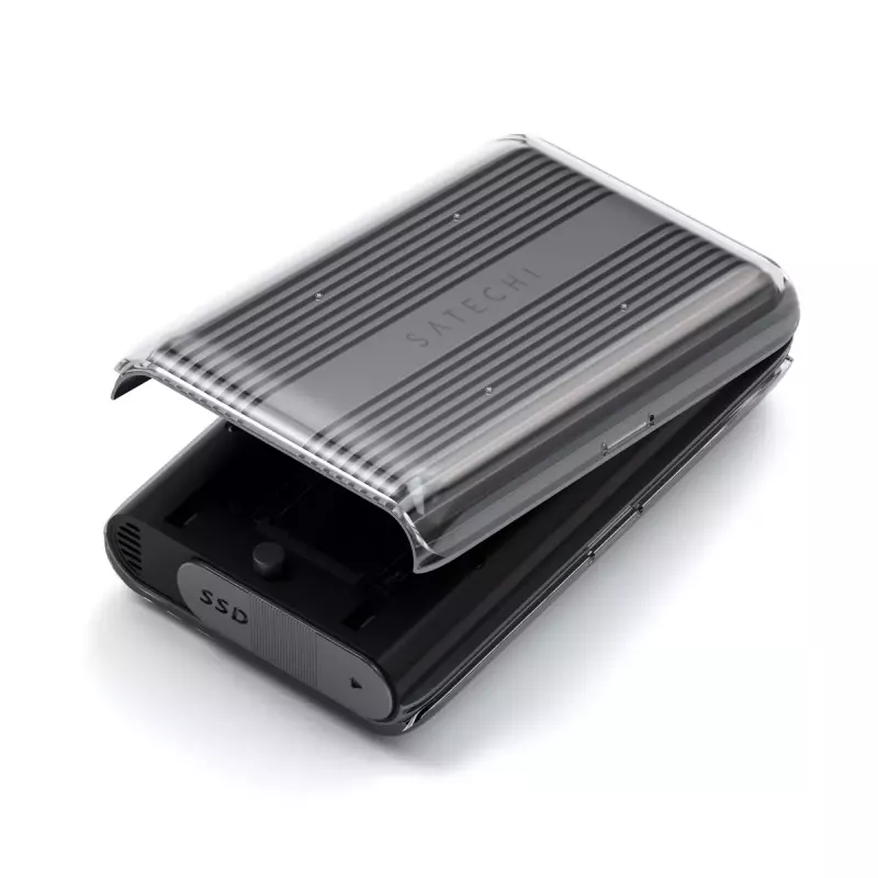 SSD-korpus Satechi USB4 NVMe SSD Pro 4 TB 40 Gbit/s Hall Läbipaistev