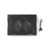 Sülearvuti jahutusalus Nedis NBCR200BK 2 ventilaatorit 14 cm Must