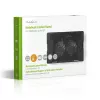 Sülearvuti jahutusalus Nedis NBCR200BK 2 ventilaatorit 14 cm Must