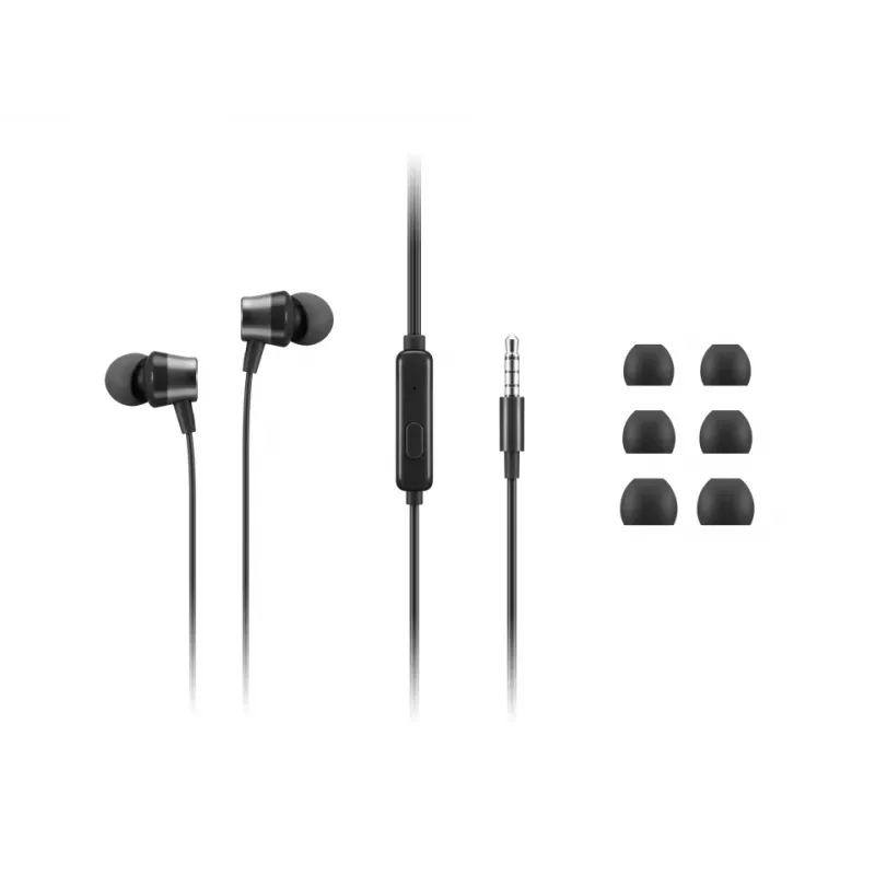 Lenovo 4XD1J77352 kõrvaklapid/peakomplekt Juhtmega ühendus Kõrvasisene Kontor/Kõnekeskus Must