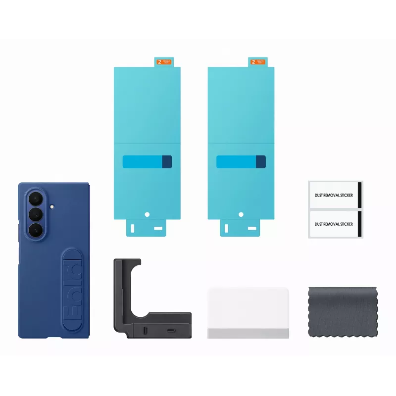 Kaitsev silikoonümbris Samsung Galaxy Fold7 jaoks — Sinine, mudel EF‑MF966CNEGWW
