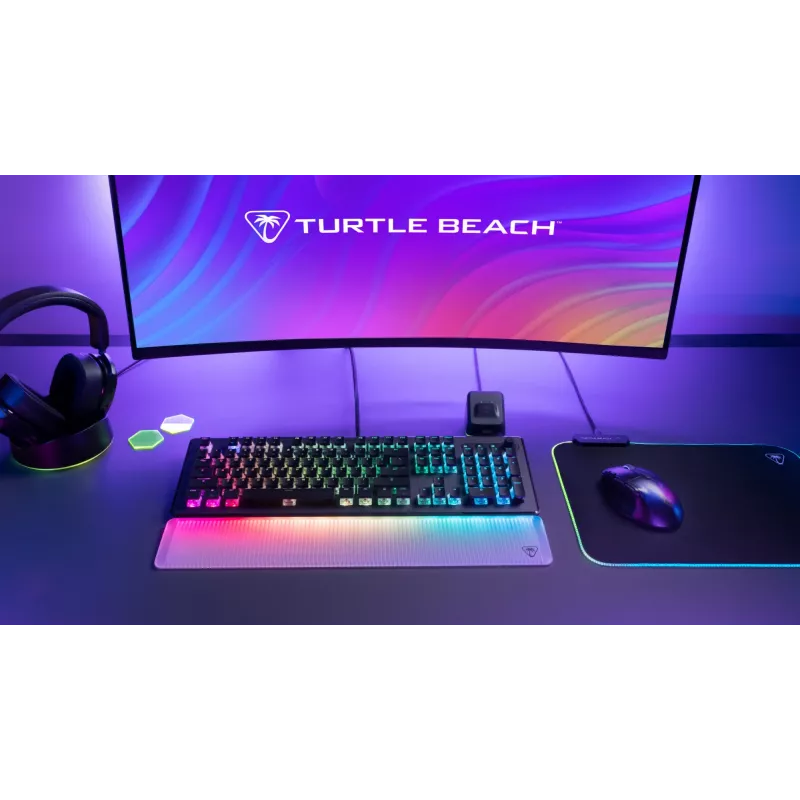 Turtle Beach Vulcan II Max klaviatuur Mängimine USB QWERTZ Saksa Must