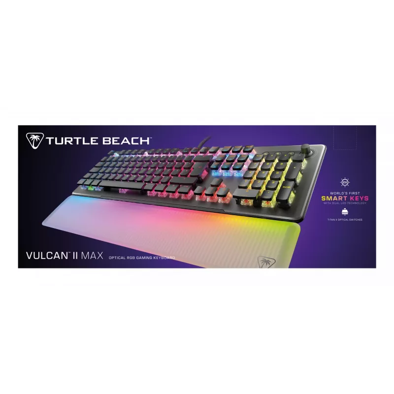 Turtle Beach Vulcan II Max klaviatuur Mängimine USB QWERTZ Saksa Must