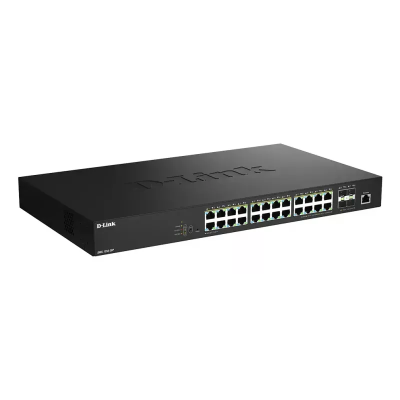 D-Link 28-pordine 2,5G mitme-gigabitine PoE++ nutikas hallatav kommutaator 4x10G SFP+ pordiga