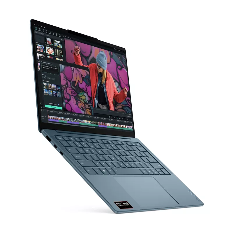 Lenovo Yoga Slim 7 14AKP10 Copilot+ PC AMD Ryzen™ AI 7 350 Sülearvuti 35,6 cm (14 tolli) 2.8K 16 GB LPDDR5-SDRAM 512 GB SSD Wi-Fi 7 (802.11be) Windows 11 Home Siniroheline
