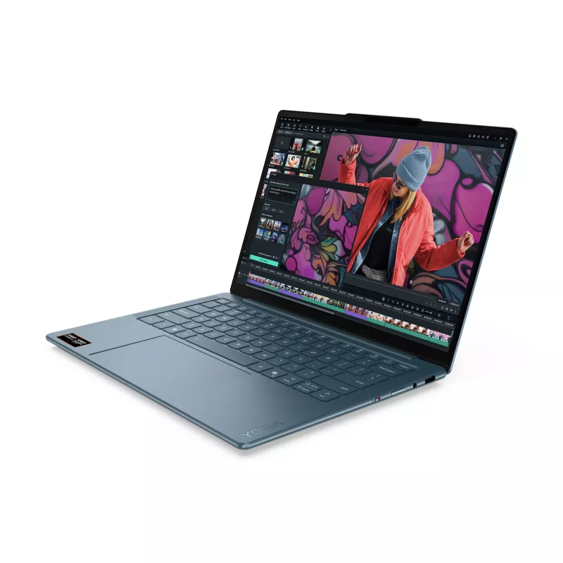 Lenovo Yoga Slim 7 14AKP10 Copilot+ PC AMD Ryzen™ AI 7 350 Sülearvuti 35,6 cm (14 tolli) 2.8K 16 GB LPDDR5-SDRAM 512 GB SSD Wi-Fi 7 (802.11be) Windows 11 Home Siniroheline