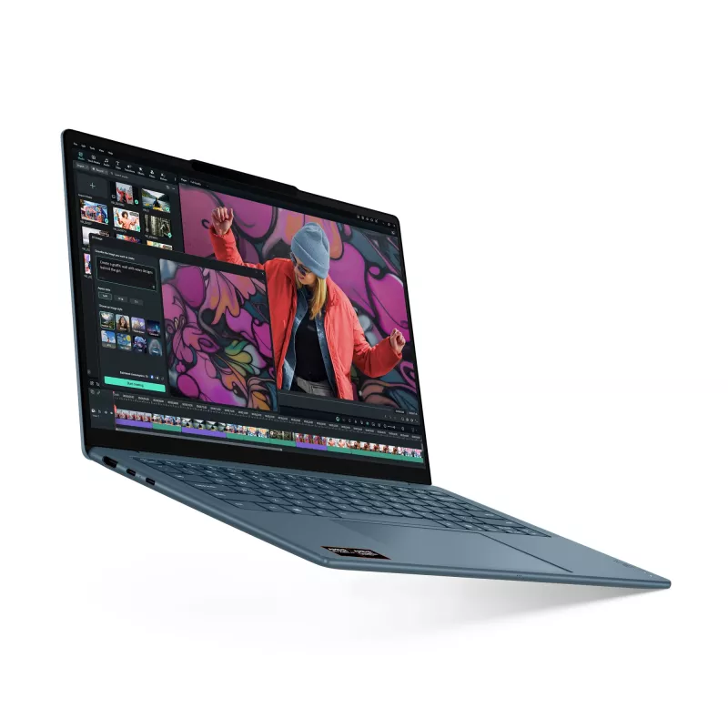 Lenovo Yoga Slim 7 14AKP10 Copilot+ PC AMD Ryzen™ AI 7 350 Sülearvuti 35,6 cm (14 tolli) 2.8K 16 GB LPDDR5-SDRAM 512 GB SSD Wi-Fi 7 (802.11be) Windows 11 Home Siniroheline