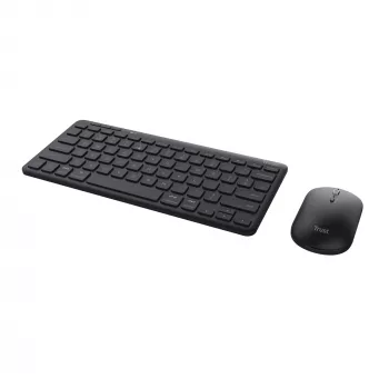Trust Lyra klaviatuur hiirega Kontor RF-juhtmevaba + Bluetooth QWERTZ saksa Must