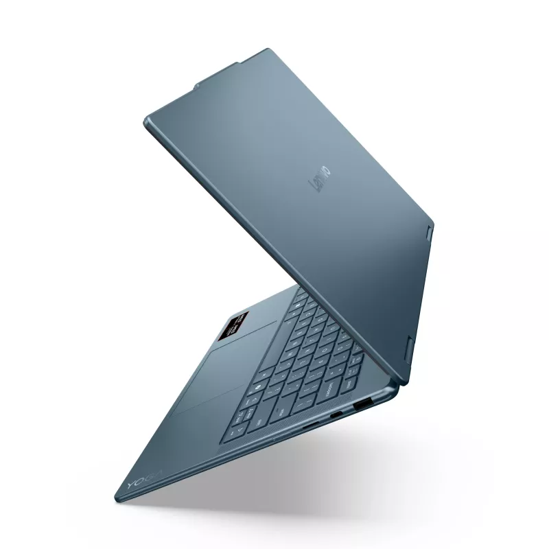 Lenovo Yoga 7 2-in-1 14AKP10 Copilot+ PC AMD Ryzen™ AI 5 340 Hübriid (2-in-1) 35,6 cm (14 tolli) puuteekraan WUXGA 16 GB LPDDR5x-SDRAM 512 GB SSD Wi-Fi 7 (802.11be) Windows 11 Home Teal