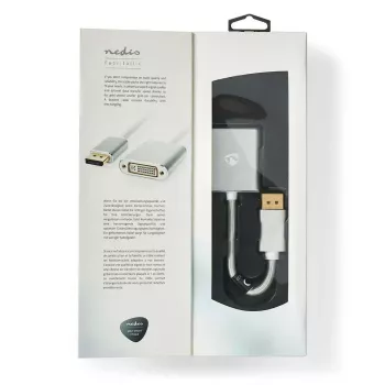 Nedis CCTB37250AL02 videokaabli adapter 0.2 m DisplayPort DVI-D hõbedane