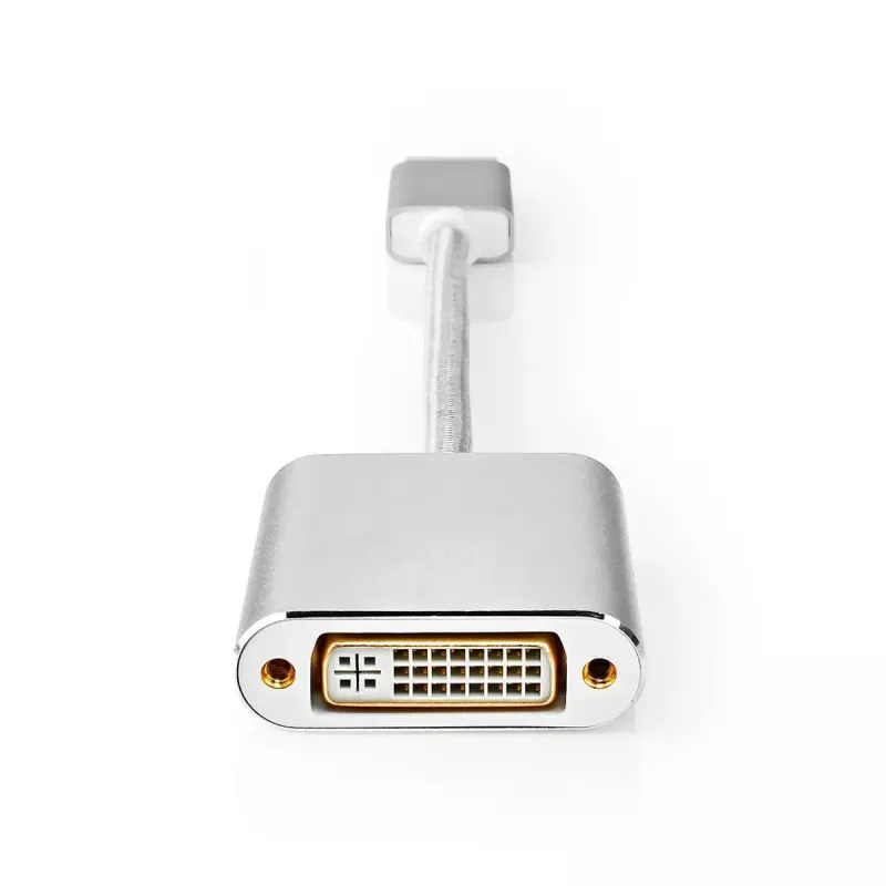 Nedis CCTB37250AL02 videokaabli adapter 0.2 m DisplayPort DVI-D hõbedane