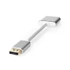 Nedis CCTB37250AL02 videokaabli adapter 0.2 m DisplayPort DVI-D hõbedane