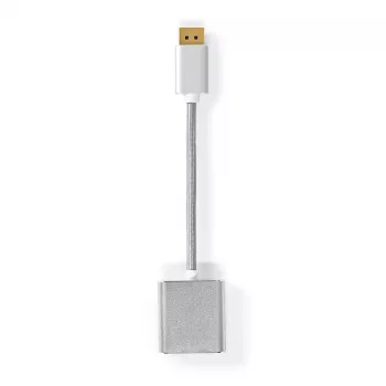 Nedis CCTB37250AL02 videokaabli adapter 0.2 m DisplayPort DVI-D hõbedane