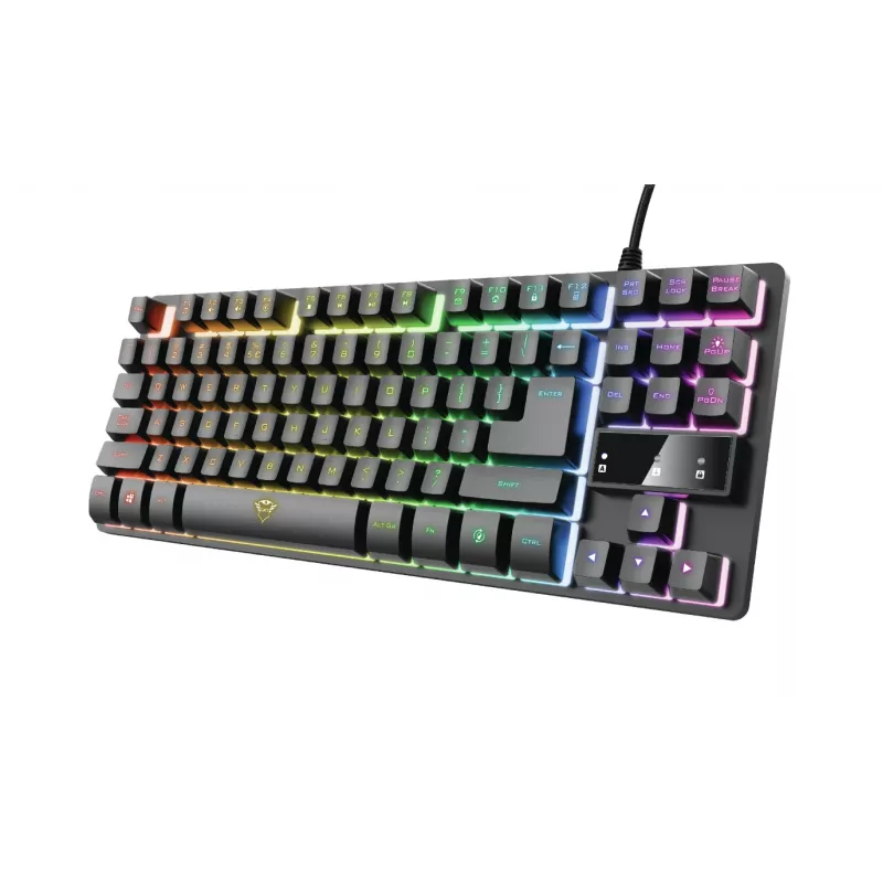 Trust GXT 794 klaviatuur Hiir kaasas Mängimine USB QWERTZ Saksa Must
