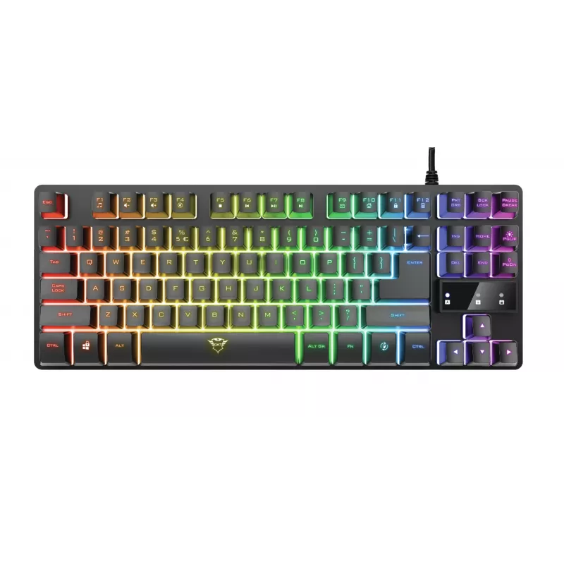 Trust GXT 794 klaviatuur Hiir kaasas Mängimine USB QWERTZ Saksa Must