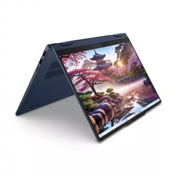 Lenovo IdeaPad 5 2-in-1 14AKP10 Copilot+ PC AMD Ryzen™ AI 7 350 Hübriid (2-in-1) 35,6 cm (14 tolli) Puuteekraan WUXGA 16 GB LPDDR5x-SDRAM 1 TB SSD Wi-Fi 7 (802.11be) Windows 11 Home Saksa Sinine