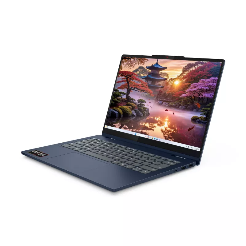 Lenovo IdeaPad 5 2-in-1 14AKP10 Copilot+ PC AMD Ryzen™ AI 7 350 Hübriid (2-in-1) 35,6 cm (14 tolli) Puuteekraan WUXGA 16 GB LPDDR5x-SDRAM 1 TB SSD Wi-Fi 7 (802.11be) Windows 11 Home Saksa Sinine