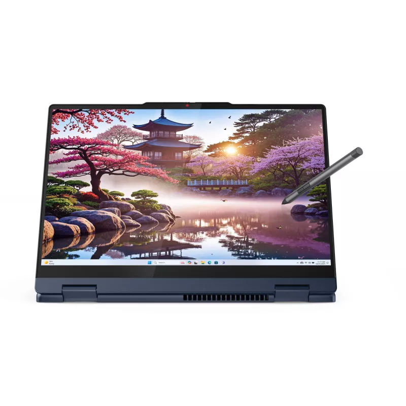 Lenovo IdeaPad 5 2-in-1 14AKP10 Copilot+ PC AMD Ryzen™ AI 7 350 Hübriid (2-in-1) 35,6 cm (14 tolli) Puuteekraan WUXGA 16 GB LPDDR5x-SDRAM 1 TB SSD Wi-Fi 7 (802.11be) Windows 11 Home Saksa Sinine