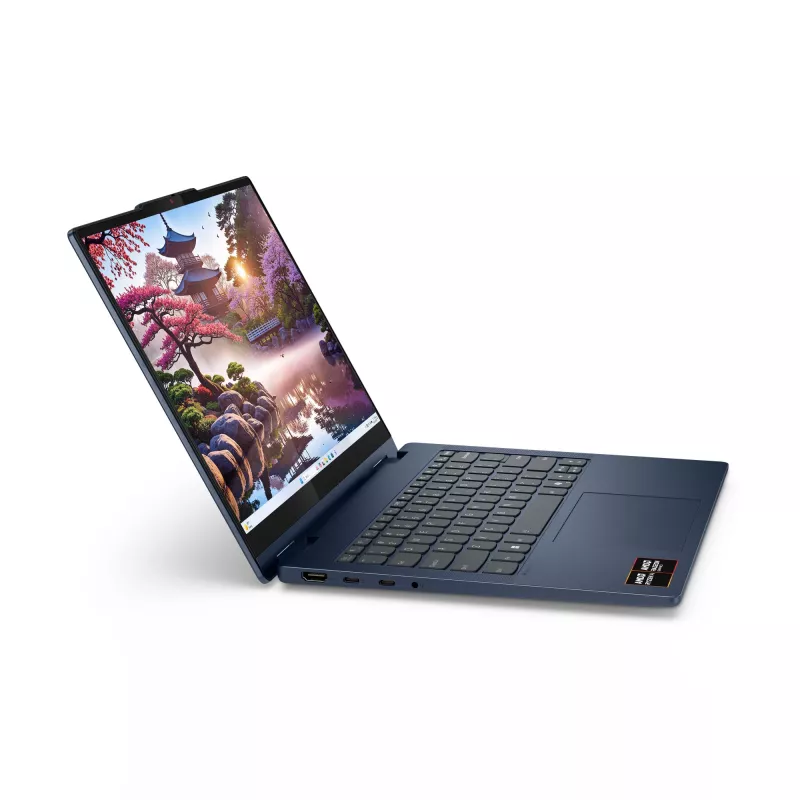 Lenovo IdeaPad 5 2-in-1 14AKP10 Copilot+ PC AMD Ryzen™ AI 7 350 Hübriid (2-in-1) 35,6 cm (14 tolli) Puuteekraan WUXGA 16 GB LPDDR5x-SDRAM 1 TB SSD Wi-Fi 7 (802.11be) Windows 11 Home Saksa Sinine