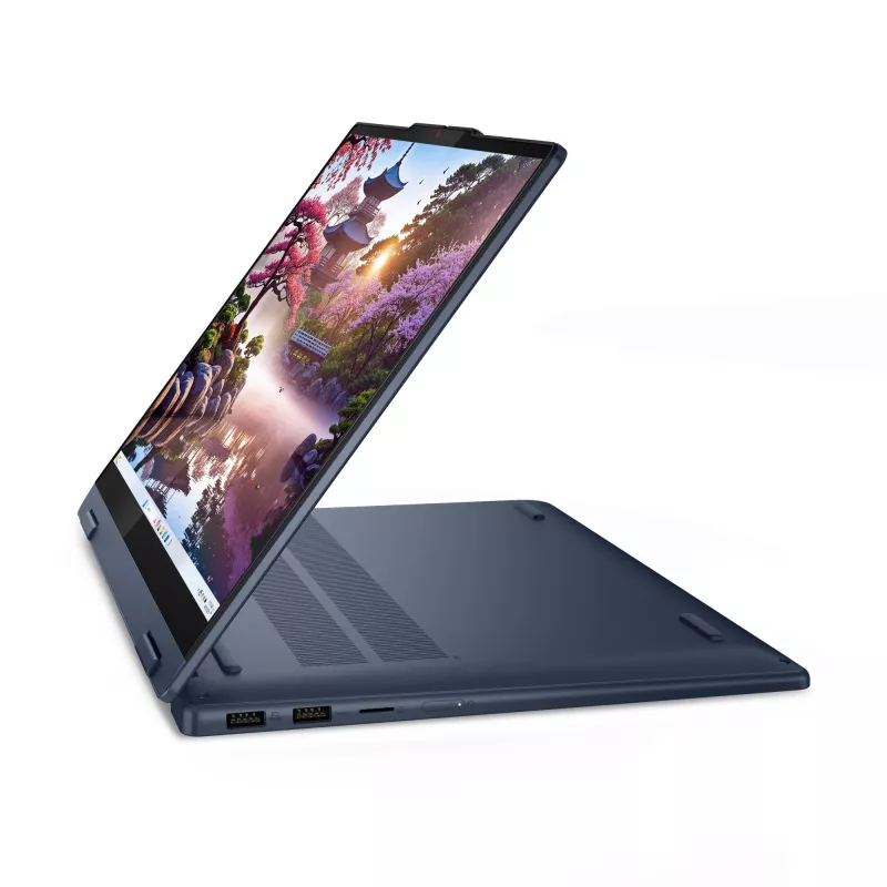 Lenovo IdeaPad 5 2-in-1 14AKP10 Copilot+ PC AMD Ryzen™ AI 7 350 Hübriid (2-in-1) 35,6 cm (14 tolli) Puuteekraan WUXGA 16 GB LPDDR5x-SDRAM 1 TB SSD Wi-Fi 7 (802.11be) Windows 11 Home Saksa Sinine