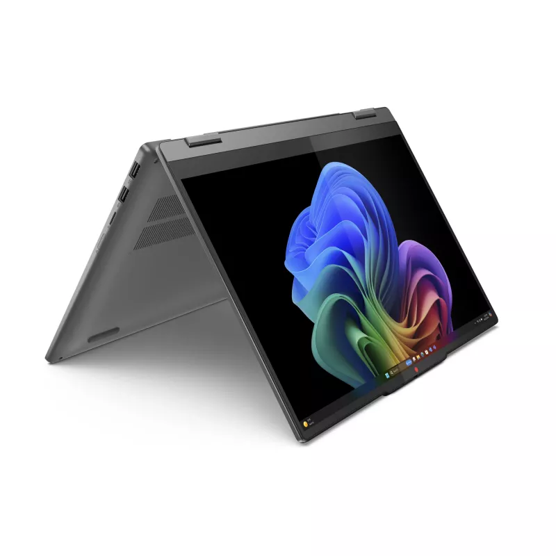 Lenovo IdeaPad 5 2-in-1 14Q8X9 Copilot+ PC Snapdragon X1P-42-100 Hübriid (2-in-1) 35,6 cm (14 tolli) Puutetundlik WUXGA 24 GB LPDDR5x-SDRAM 1 TB SSD Wi-Fi 7 (802.11be) Windows 11 Home Hall