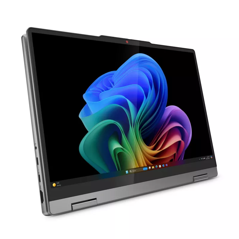Lenovo IdeaPad 5 2-in-1 14Q8X9 Copilot+ PC Snapdragon X1P-42-100 Hübriid (2-in-1) 35,6 cm (14 tolli) Puutetundlik WUXGA 24 GB LPDDR5x-SDRAM 1 TB SSD Wi-Fi 7 (802.11be) Windows 11 Home Hall