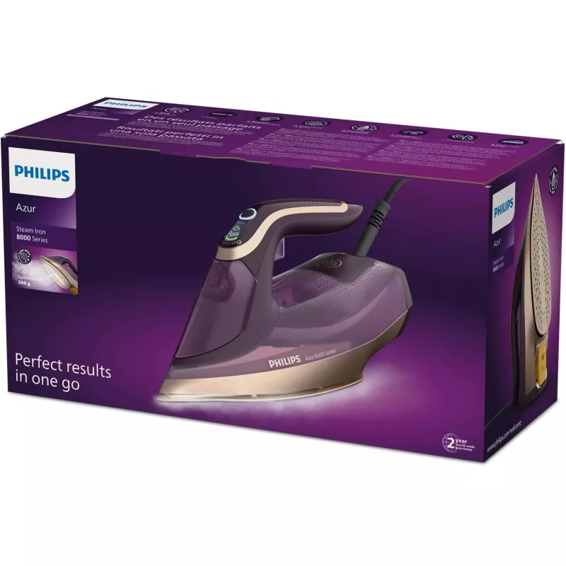 Aurutriikraud Philips DST8040/30 — 3000 W, 0,35 L paak, SteamGlide Elite tallatüüp, vertikaalne aur