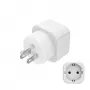 Hama 00223438 toitepistiku adapter tüüp B tüüp C (Europlug)+tüüp F valge