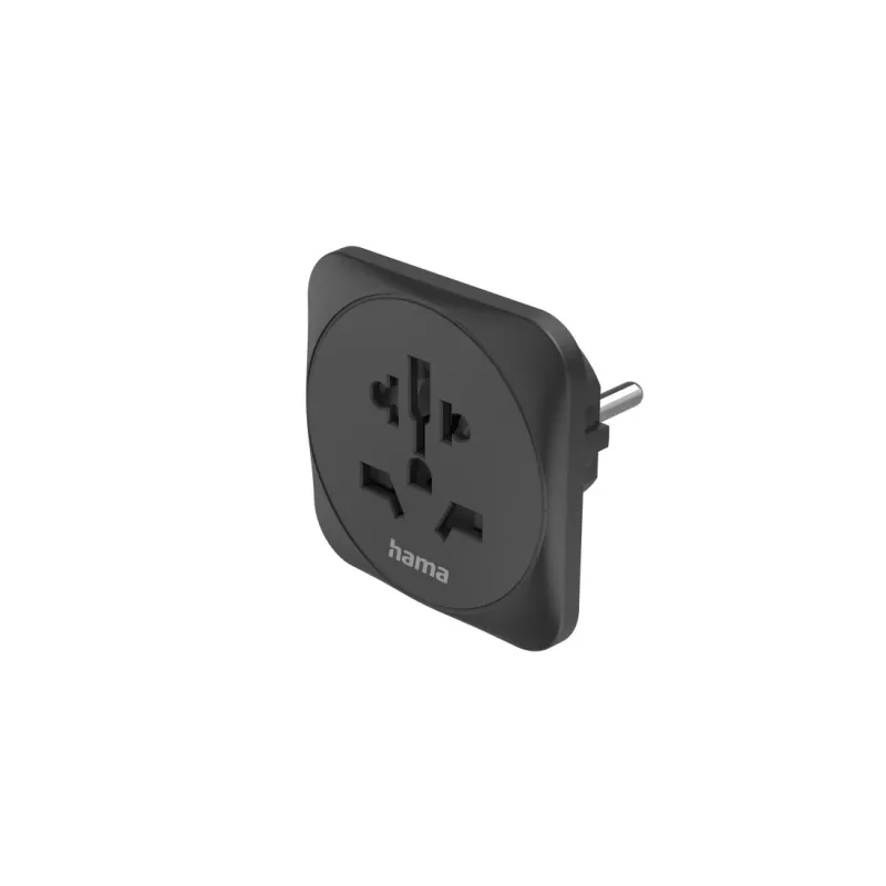 Hama 00223454 toitepistiku adapter tüüp E/F hübriid universaalne Must