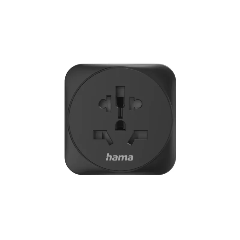 Hama 00223454 toitepistiku adapter tüüp E/F hübriid universaalne Must