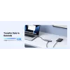 USB USB-C jaotur UGREEN 20956A koos HDMI ja USB 3.0-ga, 5 Gbps, 4K 3840x2160, hõbedane