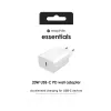 mophie essentials 20W USB-C PD seinadapter Universal Valge AC Kiirlaadimine Toasiseselt