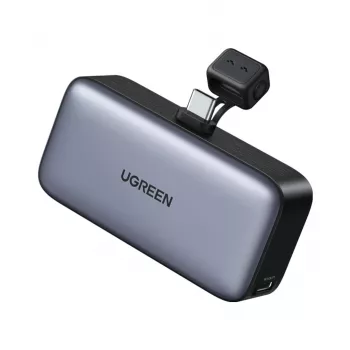 Akupank UGREEN 35338, 5000 mAh, hall, kaasaskantav aku nutitelefonile, ühe seadme väljund