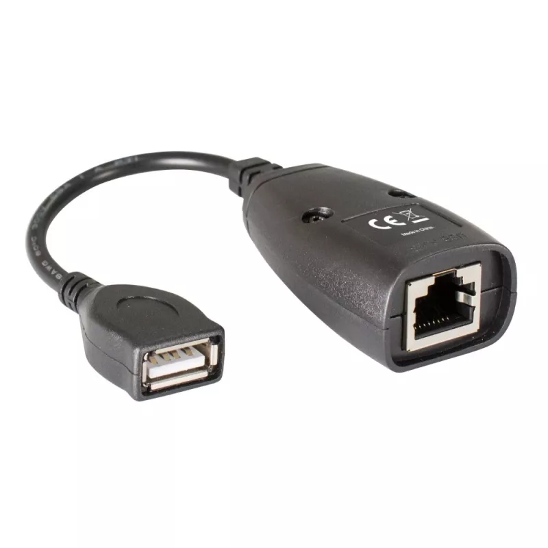Techly IUSB-EXTENDTY5 kaablisoolis USB RJ-45 Must