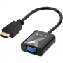 Techly kaabliadapter HDMI-VGA must 0,1 m 1920x1200 60 Hz