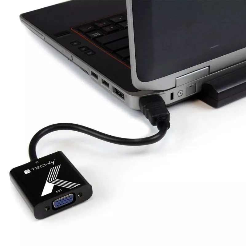 Techly kaabliadapter HDMI-VGA must 0,1 m 1920x1200 60 Hz
