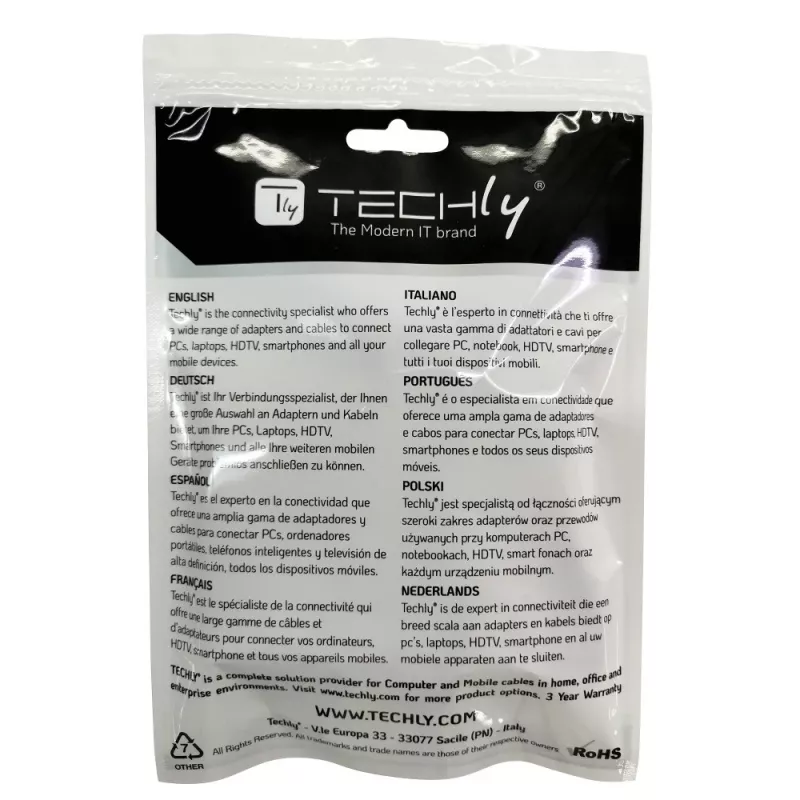Techly kaabliadapter HDMI-VGA must 0,1 m 1920x1200 60 Hz