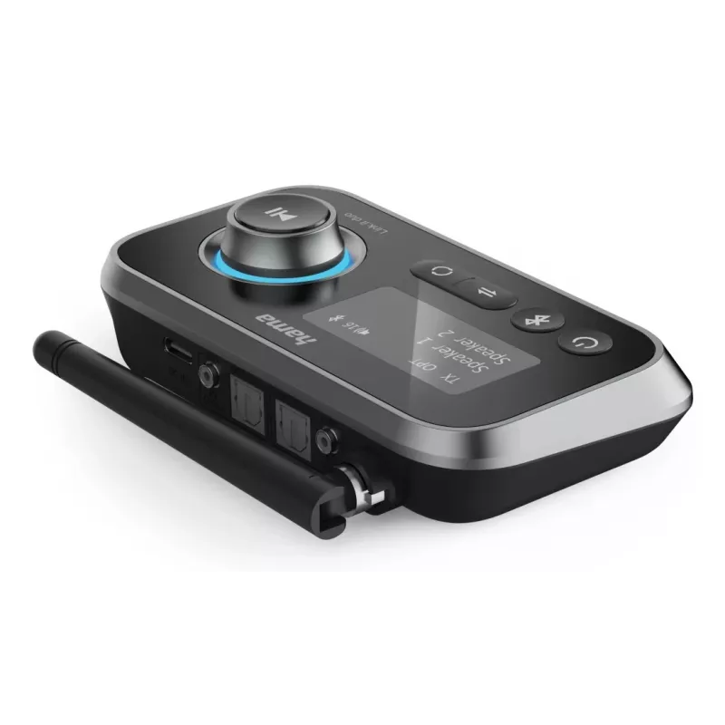 Juhtmevaba helisignaali saatja/vastuvõtja HAMA Link.it duo 3,5 mm, Bluetooth, 10 m leviala, USB-toitega, must