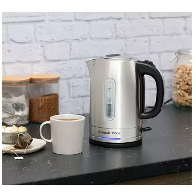 Elektriline veekeetja Russell Hobbs 1,7 L 2400 W roostevaba teras, veetaseme indikaator, 360° alus