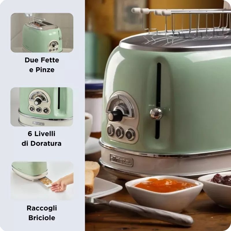 Ariete 0155/04 6 2 viilu 810 W roheline