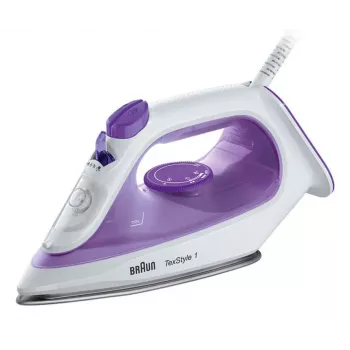 Braun TexStyle 1 SI 1080 kuiv- ja aurutriikraud keraamilise tallaga 2000 W must, lilla