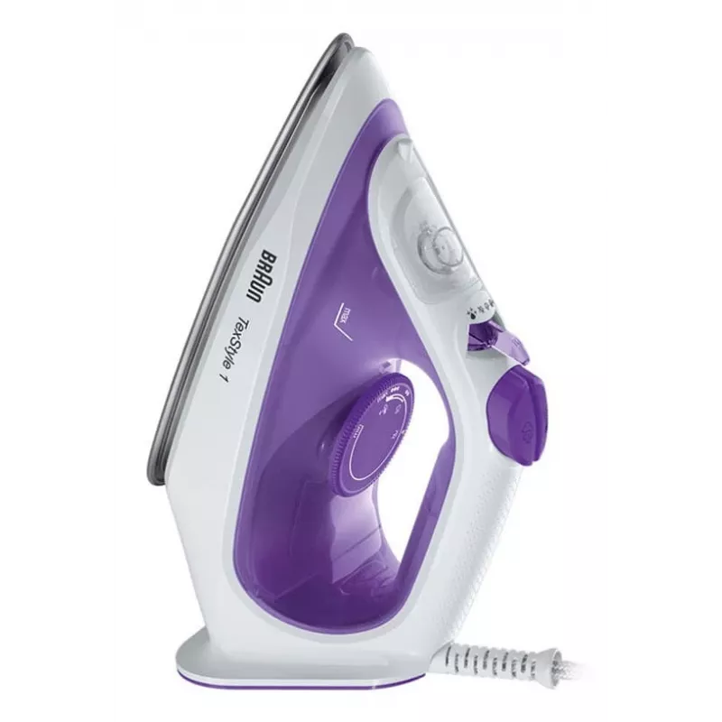 Braun TexStyle 1 SI 1080 kuiv- ja aurutriikraud keraamilise tallaga 2000 W must, lilla