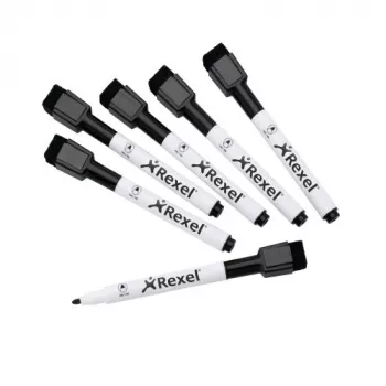 Rexel Magnetic Dry-Erase Markers Must 6 tk