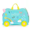 Kohver Trunki Una the Unicorn 4 ratast 18L Roosa Türkiissinine Kollane