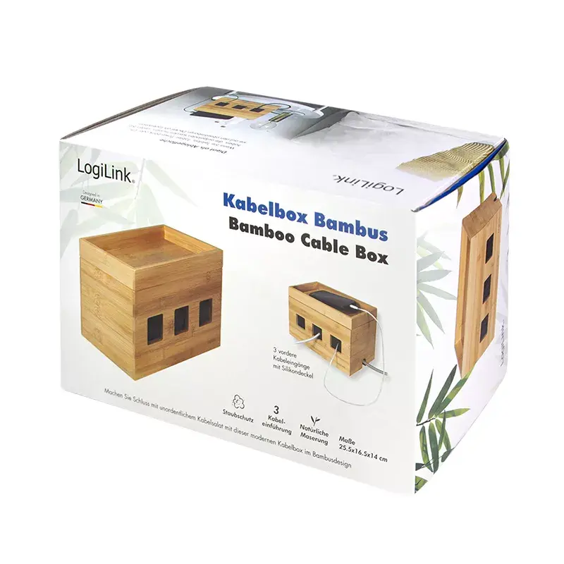 Pikendusjuhtme kate LogiLink KAB0076 Puit 140x255x165 mm