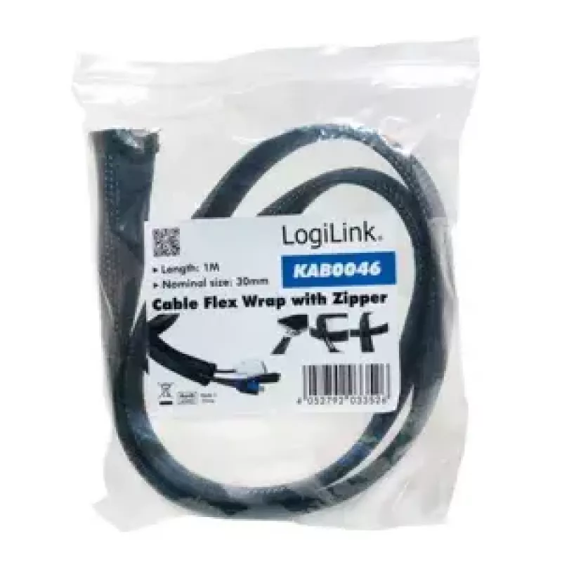 Kaablihülss LogiLink KAB0046 must
