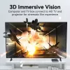 HDMI-kaabel Vention 8K 48Gbps HDMI 2.1 puuvillase punutisega isane-isane 1 m sinine alumiinium